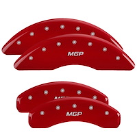 15211SMGPRD Front/Rear Brake Caliper Covers Fits Audi A7 Quattro/A6/A6 Quattro/A8 Quattro/S8 [Red w/Silver MGP]