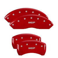 22210SMGPRD Front/Rear Brake Caliper Covers Fits Select BMW [Red w/Silver MGP]