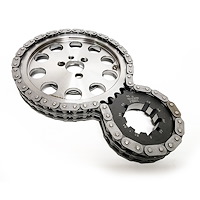 5030521 Double-Roller Timing Chain and Gear Set for Chevy V6 262, 1985-1993 Small Block Chevy 305/350 with Factory Roller Cam
