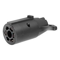 7-Way Round RV To 4-Way Flat Wiring Adapter Plastic
