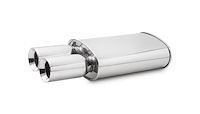 STREETPOWER Oval Muffler 2.5" Inlet