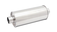 STREETPOWER Round Muffler 2.5" Inlet/Outlet (Center-Center)