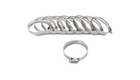Stainless Steel Worm Gear Clamps Clamping Range 4.56" - 5.51"