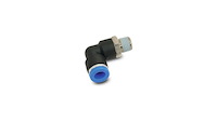 Male 90 Deg Elbow One-Touch Pneumatic Fitting 1/4" NPT Thread