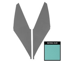 65BHB107C Star Earmuff Boards for 1965-1966 Chevrolet Impala Aqua