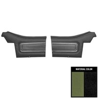 71CD191V-P Rear Door Panels for 1971 Cutlass Supreme Convertible Pre-Assembled Jade Green