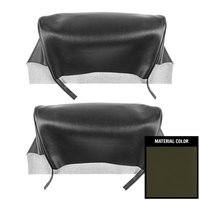 71UHR25U Bench Seat Head Rest Covers for 1971-1972 Buick Riviera Dark Green