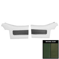 72CD251V-P Rear Door Panels for 1972 Cutlass Supreme Convertible Pre-Assembled Dark Green