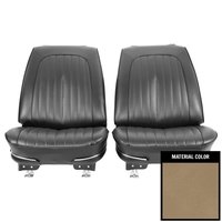 72GS41U-P Pre-Assembled Front Bucket Seats for 1972 Pontiac GTO/Lemans Sandalwood