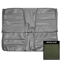 72KSA716C-1 Cologne Rear Bench Seat Cover for 1972-1973 Dodge Charger/SE Hardtop Dark Green