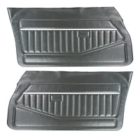78FD70 Front Door Panels for 1978-1981 Chevrolet Camaro, Pontiac Firebird [Black]