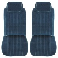 85CSC03U1 Front Bucket Seat Covers for 1985-1988 Oldsmobile Cutlass Supreme/442 Blue