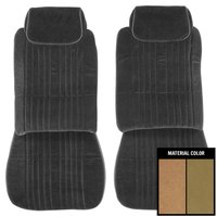 85CSC04U1 Front Bucket Seat Covers for 1985-1988 Oldsmobile Cutlass Supreme/442 Saddle