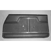 D240 Front Door Panels; 1970-1972 Chevy Chevelle 2-Door Hardtop/Convertible; Black