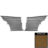 PD327-1C Rear Door Panels for 1970 Nova/SS/Custom 2-Door Sedan Pre-Assembled Light Saddle