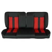 RM-BB1211X 60 in. Sport Mod II Bench Seat Black Vinyl Red/Black Insert Black Thread w/o Cupholder