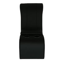 RM-CA11 Truck Console with Cupholders and with Storage Black Vinyl Black Thread