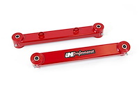 The rear toe rods control the camber alignment of the rear end preventing the tire from moving inwar
