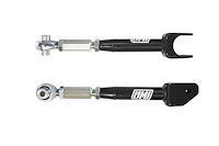 2542-B Camaro Rear Lower Trailing Links, Adjustable, Rod Ends, Black; Black