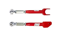 2542-R Camaro Rear Lower Trailing Links, Adjustable, Rod Ends, Red; Red