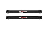 2543-B Camaro Rear Toe Rods, Non-Adjustable, Poly Bushings, Black; Black