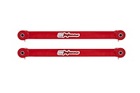 2543-R Camaro Rear Toe Rods, Non-Adjustable, Poly Bushings, Red; Red