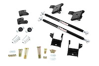 262824-B 1970-1981 GM F-Body Leaf Spring Traction Bars with Mounts; Black