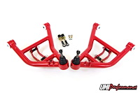2655-1-R 1970-1981 GM F-Body Lower A-Arms, Tall Ball Joints, Race Version; Red