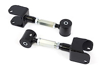 Adjustable Rear Upper Control Arms for 1968-1972 GM A-Body [Polyurethane Bushings, Black Powdercoat]
