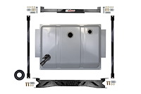 6428-B 4-Link Fuel Tank Relocation Kit for 1973-1987 Chevrolet/GMC C10/C15 2WD Trucks [Black]