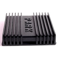 CB 83-D Park Brake Pedal Pad, Black, Ribbed, Authentic Reproduction
