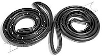 Rear Molded Door Seals 1977-85 Buick LeSabre/Chevy Impala/Oldsmobile Delta 88