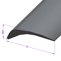LP 109-L/FT Bumper To Body Seal, Splash And Gravel Guard, 2-1/8 in. Wide