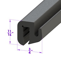 LP 30-A Windshield And Rear Window Seal, Sold By The Foot