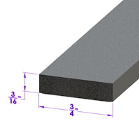 LP 31634 Adhesive Backed Weatherstripping, 3/4 in. Wide x 3/16 in. Thick