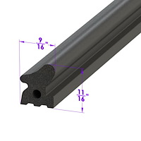 LP 40-CM Door Seal, Sold By The Foot