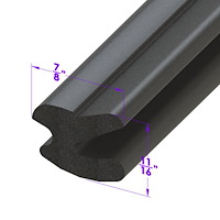 LP 43 Trunk Seal, Fits Upper Edge And Sides Of Gutter