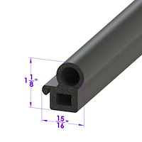 LP 46-T Tailgate Seal, Sold By The Foot