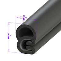 LP 48-E Tailgate Seal, Sold By The Foot