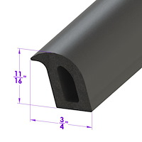LP 48-F Tailgate Seal, Sold By The Foot