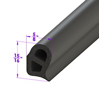 LP 48-J Door Seal, Sold By The Foot