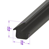 LP 50-C Trunk Seal, Installs In 5/8 in. Body Gutter