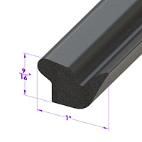 LP 52 Decklid Seal, Fits Lower Edge And Sides Of Decklid