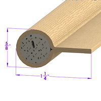 LP 57-C Tan, Cloth-Covered Sponge Windlace