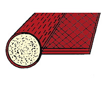 LP 57-G Red, Cloth-Covered Sponge Windlace
