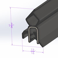 LP 70-B Trunk Seal, For Hatchback And Coupe, Sold By The Foot