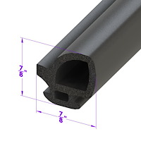 LP 70 Front Door Seal, Sold By The Foot