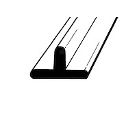 LP 95-A Side Window Seal, Dense Rubber, No Metal Core, 1 In