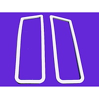 MB 50-A Tail-Light Seals, Gray Rubber, Pair