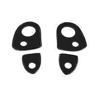 MP 1009-A Door Handle Pads, 2-3/4 in. Wide x 1-5/8 in. Long, Set R&L